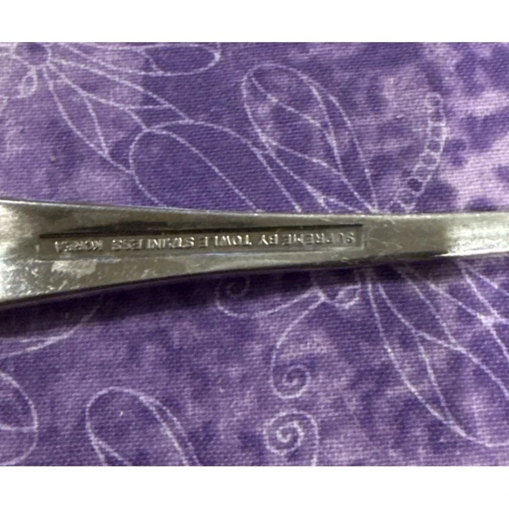 Towle Supreme Stockbridge Hostess Serving Spoon Sugar Stainless Korea Set‎ Of 4